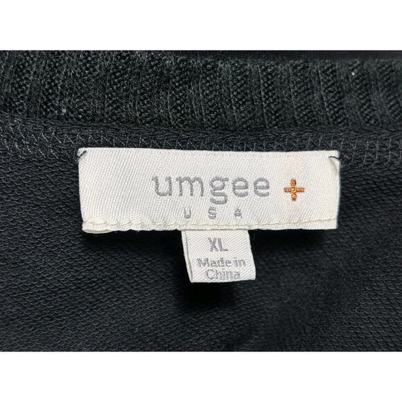 Umgee Womens French Terry Animal Print Tunic Top With Side Slits Womens Size XL - Picture 3 of 7